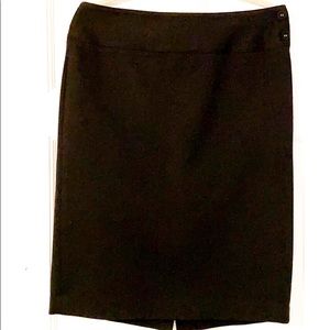Pencil skirt Black with two buttons and side zip